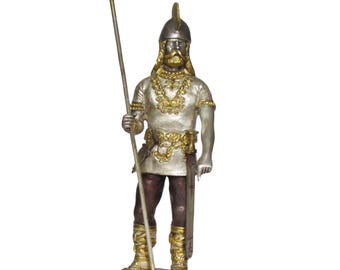Giuseppe Vasari Lombard warrior in gilded bronze and silver