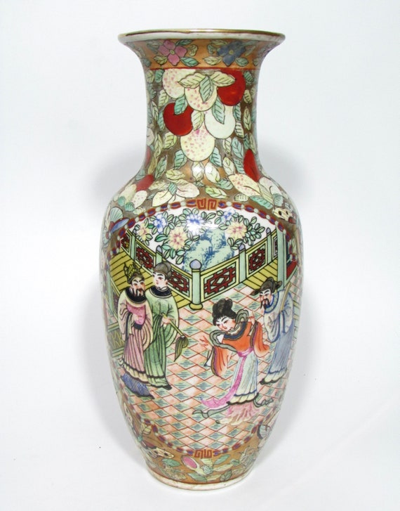 Chinese Macau Porcelain Vase Etsy