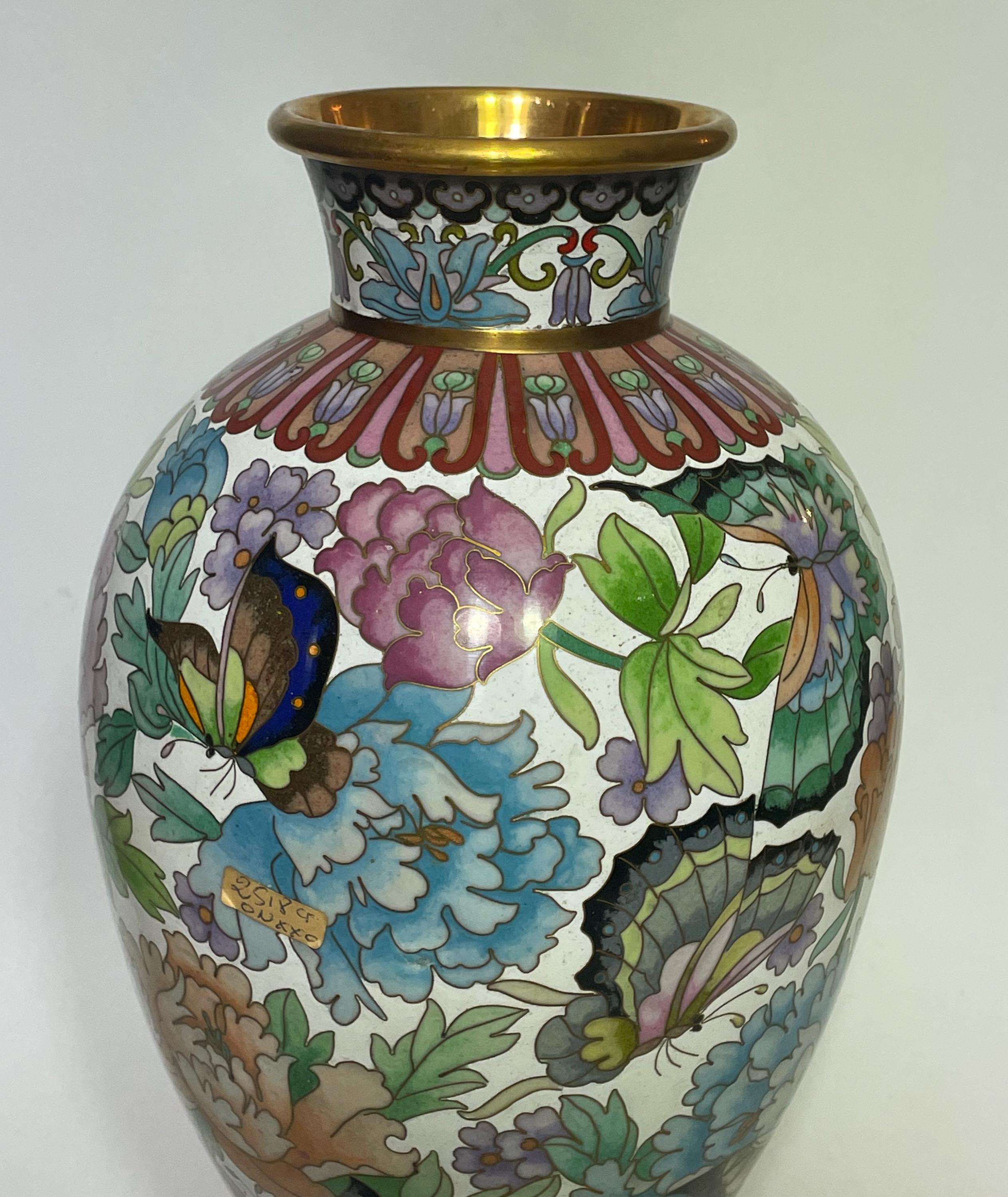 中国製の大型七宝焼き花瓶 - Etsy 日本