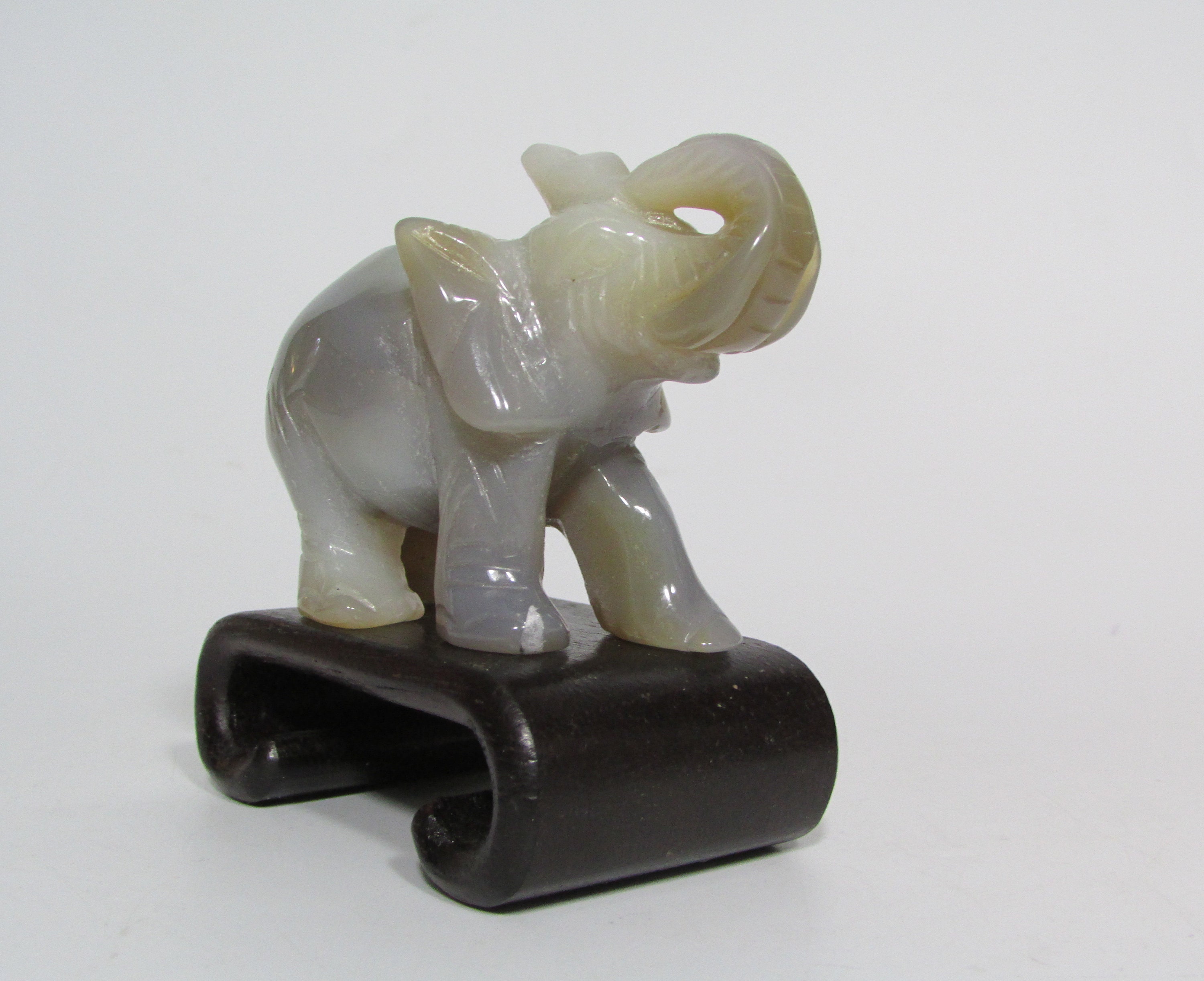 天然瑪瑙の象の像 - Etsy 日本