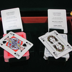 Carte da gioco e fiches Sipleda d'Autore in serie limitata