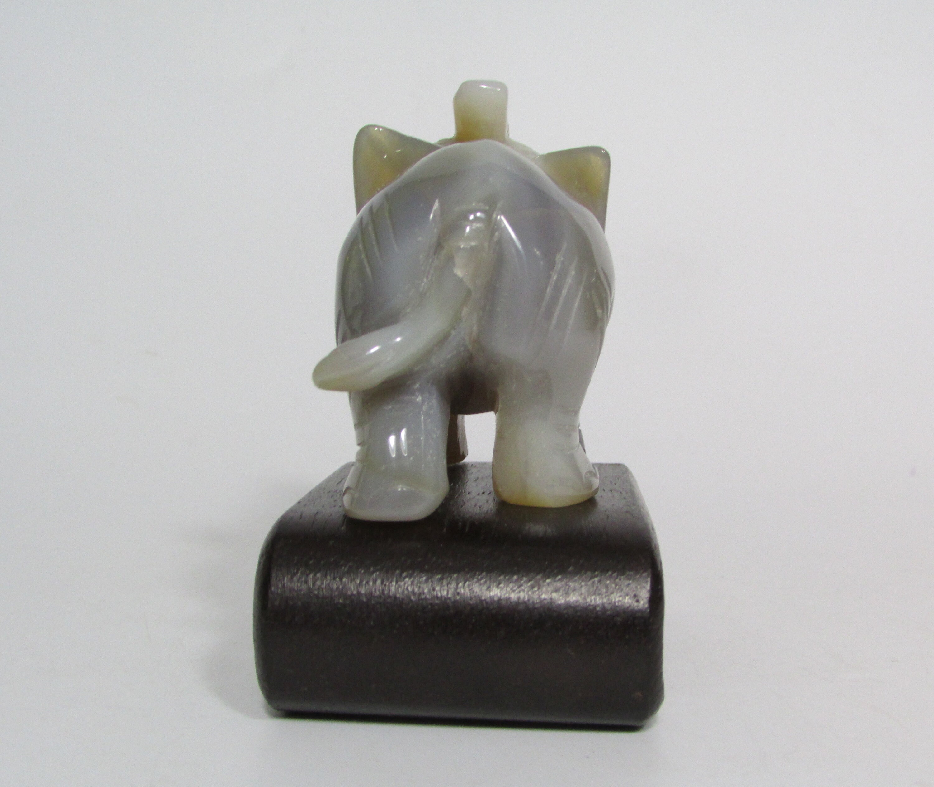 天然瑪瑙の象の像 - Etsy 日本