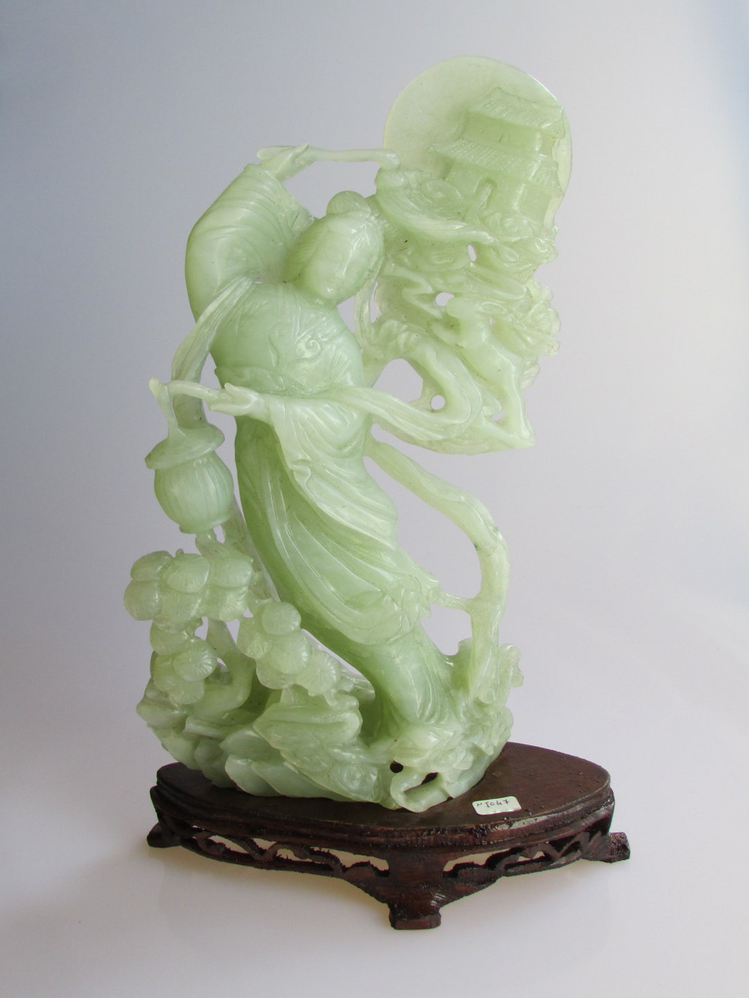 Geisha Jade Statue Etsy.de