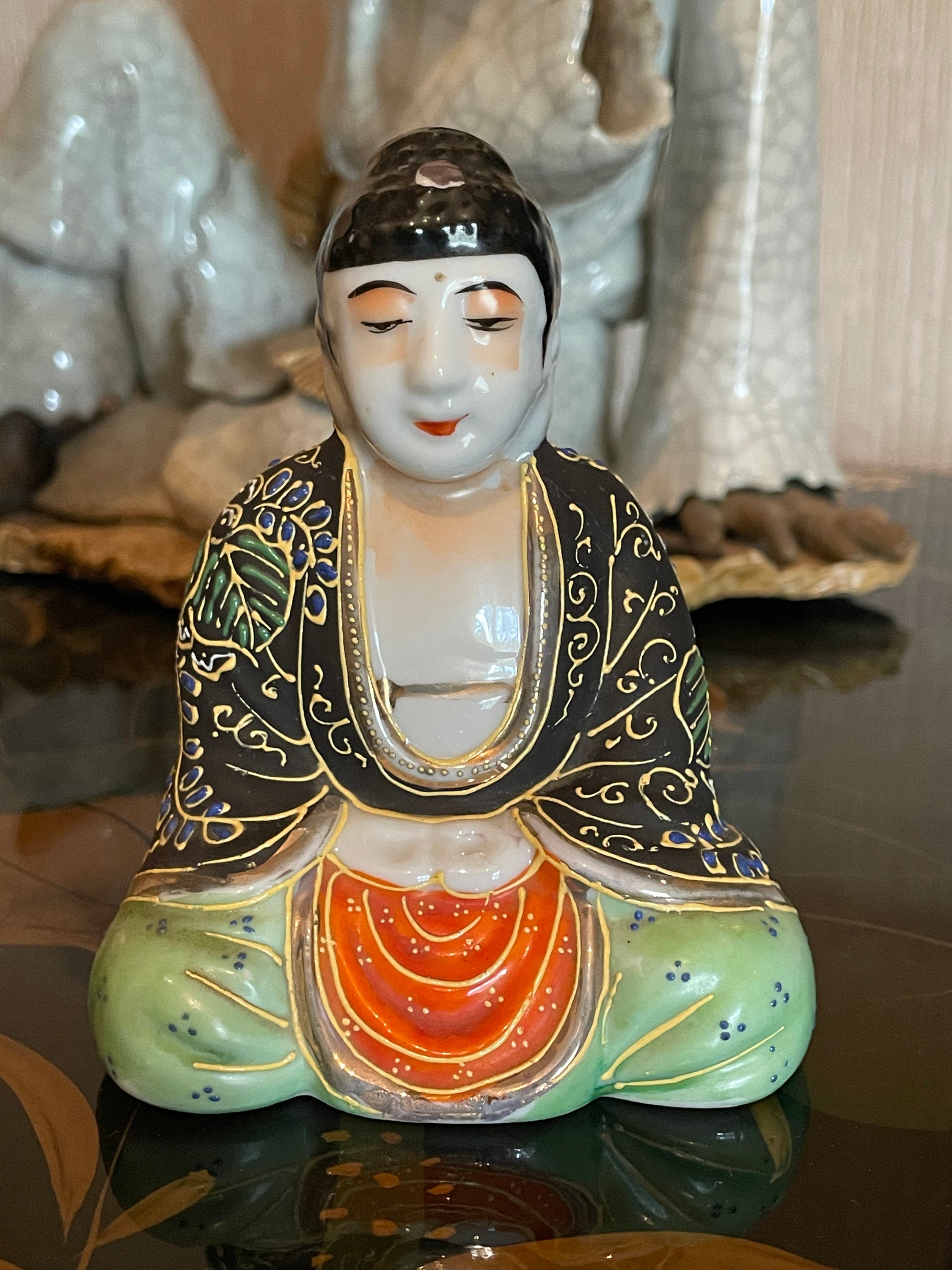 Statuette de Bouddha En Jade, Début XXe Siècle