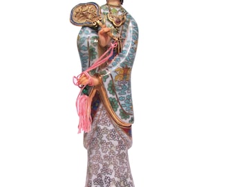 Lady Cloisonné Statue