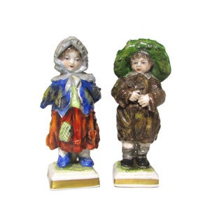 Paar Duitse porseleinen miniaturen Volkstedt Rudolstadt