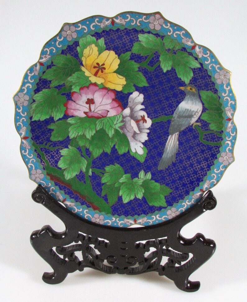Cloisonné Plate 9 Inches Etsy