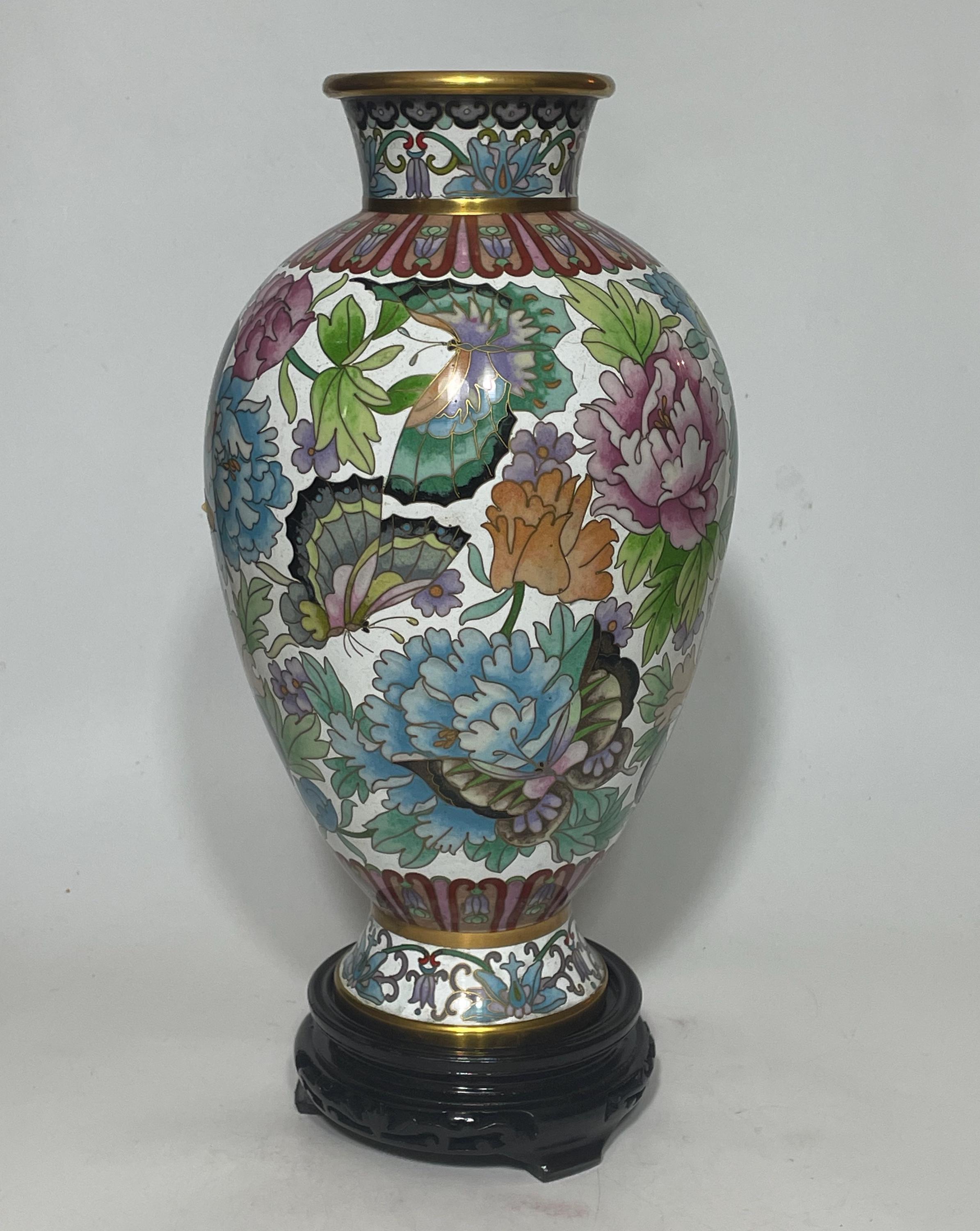 中国製の大型七宝焼き花瓶 - Etsy 日本