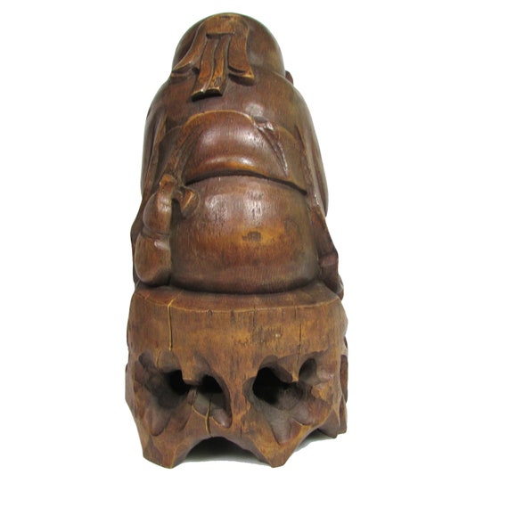 EXQUISITE CHINESE AMBER HAND CARVED GOD OF LONGEVITY STATUE