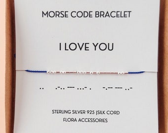 I Love You Morse Code Bracelet, His and Hers Bracelet, Matching Couple Bracelets, Long Distance Relationship Gift for Boyfriend, Girlfriend