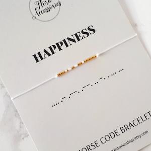 Joy 6mm Morse Code Bracelet