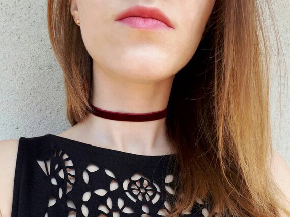 Velvet Choker 90s Choker Layered Boho 