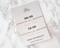 Big Sis Lil Sis Morse Code Bracelet, Set of 2 Matching Sister String Bracelets, Gift for Sisters, Friendship Bracelets, Custom Bracelets product logo