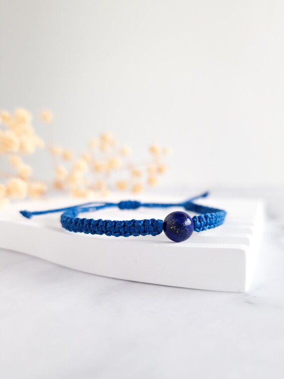 Bracciali Dell'amicizia Blu Royal Per Donna | Set Di Braccialetti Con Perline Blu | Gioiello Colorato E Simbolico - 3