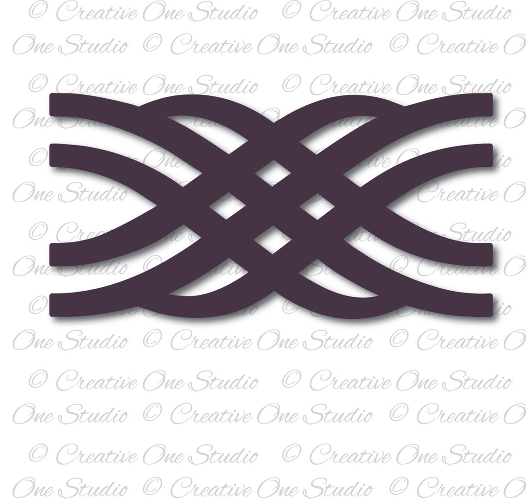 Woven Design Interlocking Border SVG DXF STUDIO3 Ai Eps Jpg - Etsy ...