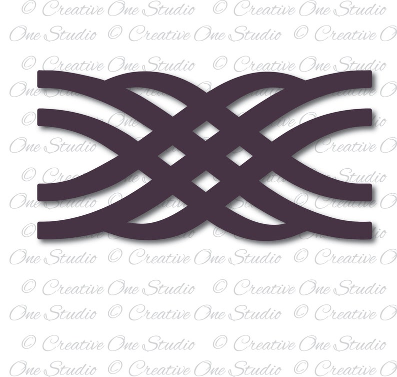 Download Woven Design interlocking border SVG DXF STUDIO3 ai eps ...
