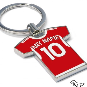 Nottingham Forest Fan Schlüsselanhänger 2023/24 - Fußball Shirt Schlüsselanhänger, Jeder Spieler! Fußball Schlüsselanhänger, tolle Geschenkidee. 23/24 SET!