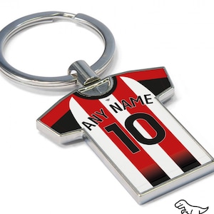 Gepersonaliseerde Brentford-fansleutelhanger 2023/24 - sleutelhanger voetbalshirt, elke speler! Voetbalsleutelhanger, geweldig cadeau-idee. 23/24 KIT!