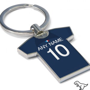 Llavero de camiseta de fútbol personalizado: llavero de aficionado del PSG, ¡cualquier jugador! Llavero de fútbol, gran idea de regalo. NUEVA equipación 2023/24