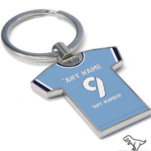 Gepersonaliseerde Coventry City-fansleutelhanger 2022/23 - sleutelhanger voetbalshirt, elke speler! Voetbalsleutelhanger, geweldig cadeau-idee. NIEUW 22/23 KIT!