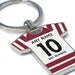 Personalised Rugby League Shirt Keyring - Wigan Warriors Fan Keyring ...