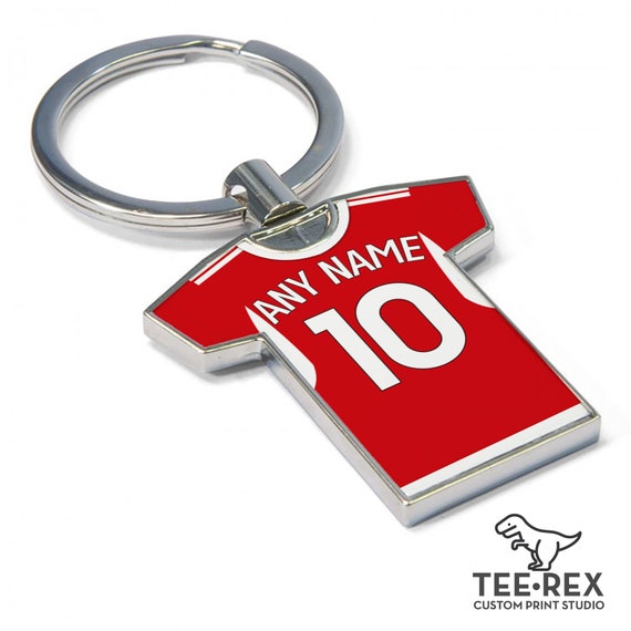 Personalised Nottingham Forest Fan Keyring 2023/24 - Football Shirt Keyring, Any player! Football Keychain, Great Present Idea. 23/24 KIT!