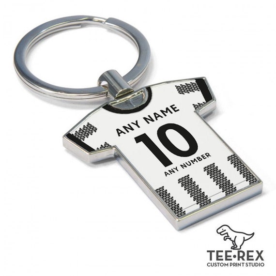 Porte-clés avec numéro de maillot de football Prénom personnalisé Votre texte  Porte-clés et numéro de maillot de football brodés avec numéro -  France