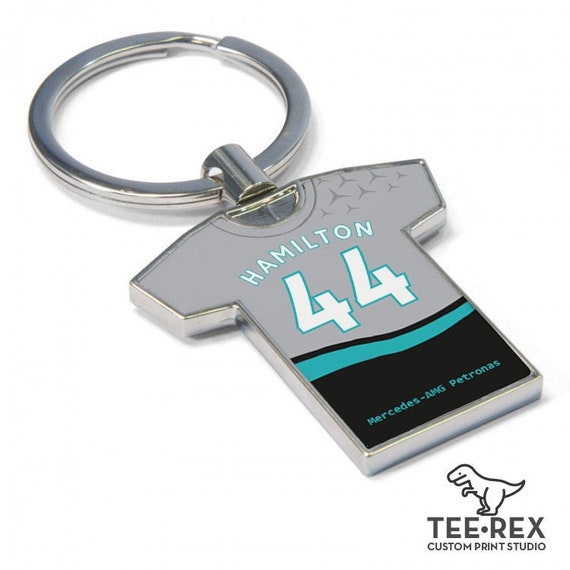 Personalised Formula One Mercedes Alternate Shirt Keyring - Etsy