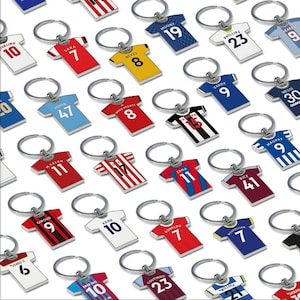 Personalised Liverpool Fan Keyring 2023/24 Football Shirt Keyring, Any player Football Keychain, Great Present Idea. NEW 23/24 KIT image 3