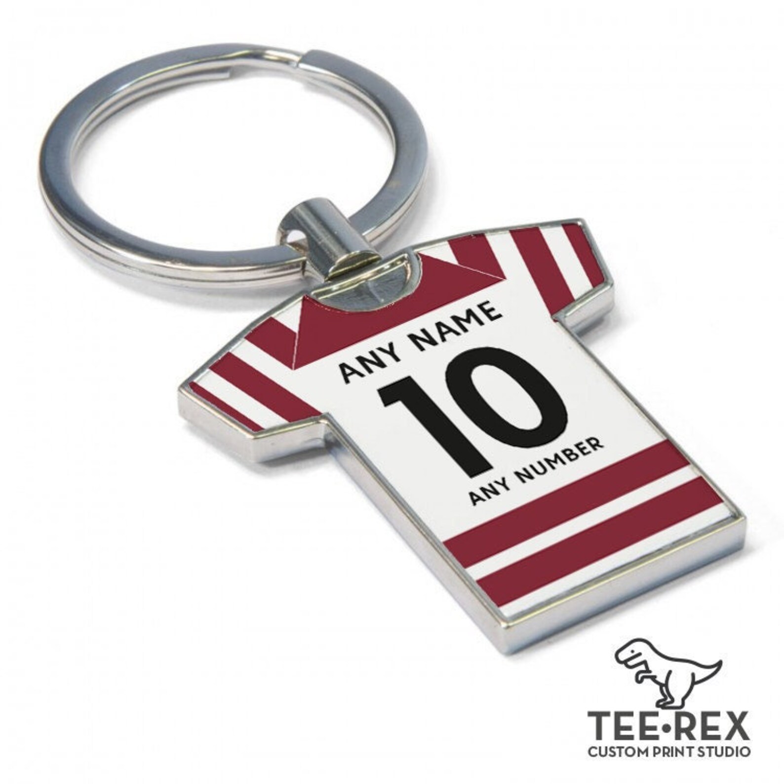 Personalised Rugby League Shirt Keyring - Wigan Warriors Fan Keyring ...