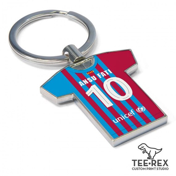 Personalised football shirt keyrings Clearance