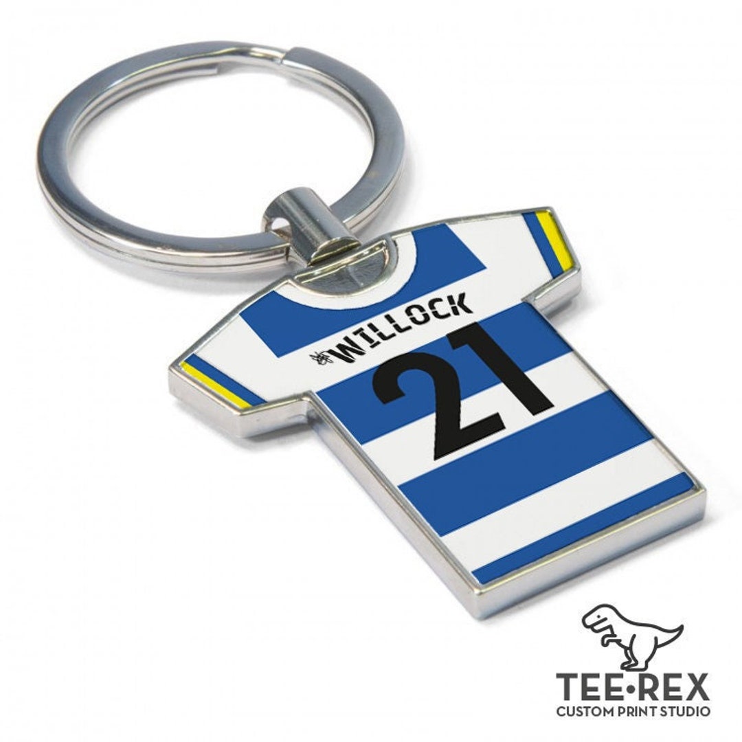 Personalised Football Shirt Keyring - QPR Fan Keyring, Any Player ...