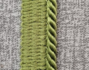 Home Inspirations Twisted Lip Upholstery Cord, Grass Green, 21 yards