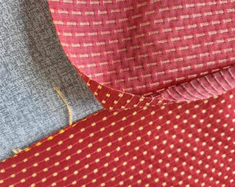 Red and Yellow Upholstery Fabric 58" Wide