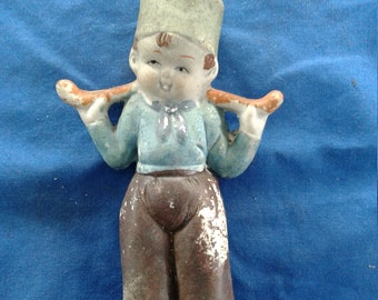 Vintage Porcelain Dutch Boy Figurine Made in Japan