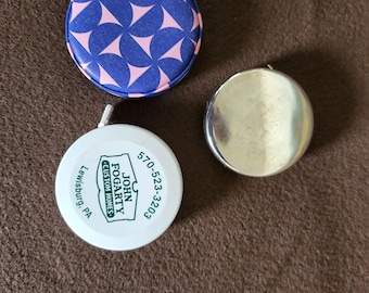Vintage Retractable Tape Measures, Set of 3