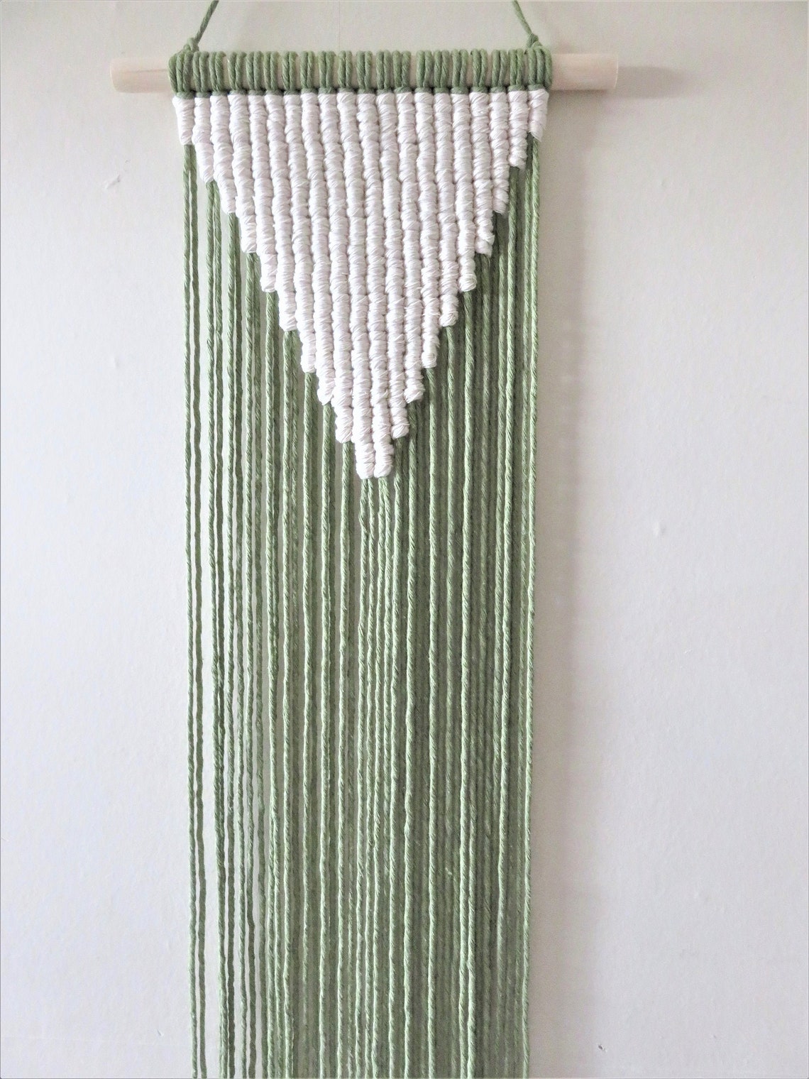 Sage Green Macramé Wall Hanging Etsy
