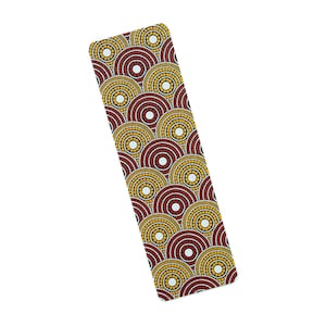 Marcapáginas con estampado africano de Ankara: protector de página étnico rojo y amarillo