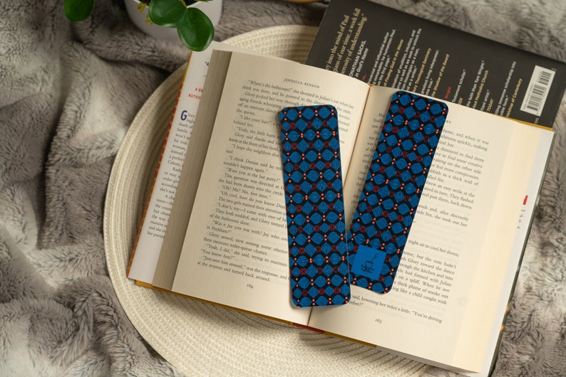 Ankara Print Bookmark, African Print Book Mark, Ethnic Pattern Bookmark, African American Book Mark, Bright Graphic Bookmark, Bold Colorful image 7