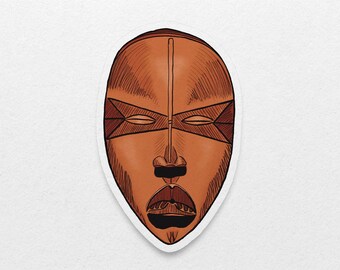 Afrikanische Masken Aufkleber: Dan