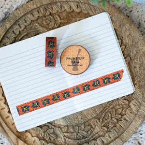 Washi-tape met Afrikaanse print, op Ankara geïnspireerde journallingtape, Afrikaanse decoratieve tape, washitape met zwarte cultuur - fans