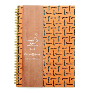 Ankara African Print Spiral Notebook: Lined Notebook Walking Sticks