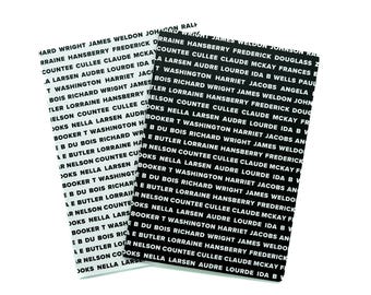 Schwarzes genähtes Notizbuch-Set (A5)