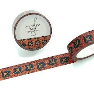 Washi tape met Afrikaanse print - Waaiers (Ankara)