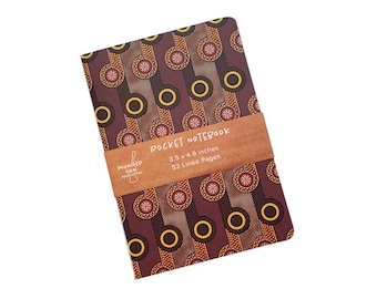 Taschenbuch: Ankara Print Pocket-Notizbuch: Afrikanisches Journal, B7-Format