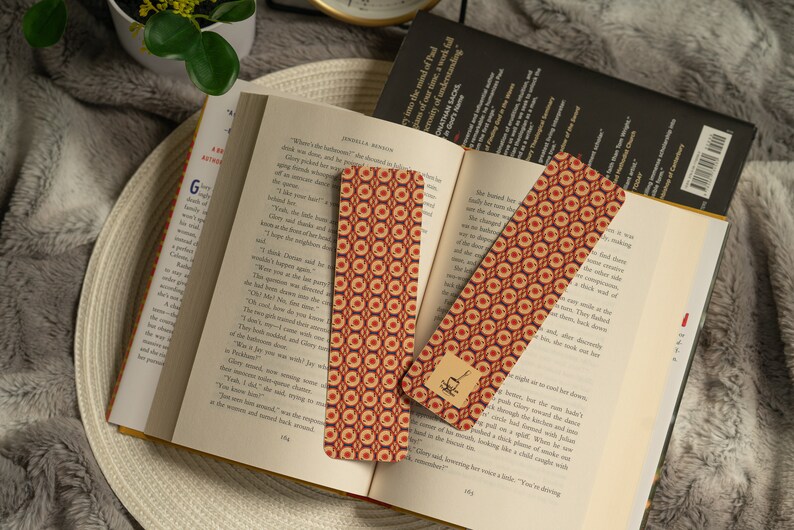 Ankara Print Bookmark, African Print Book Mark, Ethnic Pattern Bookmark, African American Book Mark, Bright Graphic Bookmark, Bold Colorful image 4