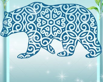 Free Bear Mandala Svg Free 6 SVG PNG EPS DXF File