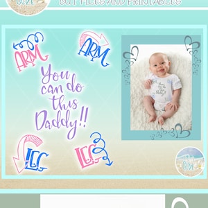 You Can Do This Daddy Newborn Baby Funny Tshirt Quote SVG Dxf Eps Png PDF files for Cricut Silhouette Diaper Changing Baby Shower Gift