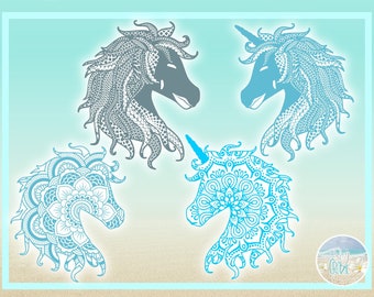 Download Unicorn Mandala Svg Etsy