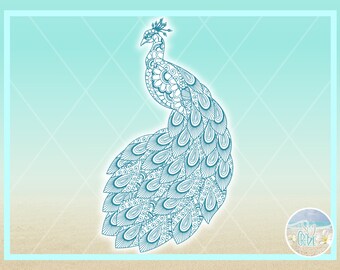 Download Peacock Mandala Svg Etsy
